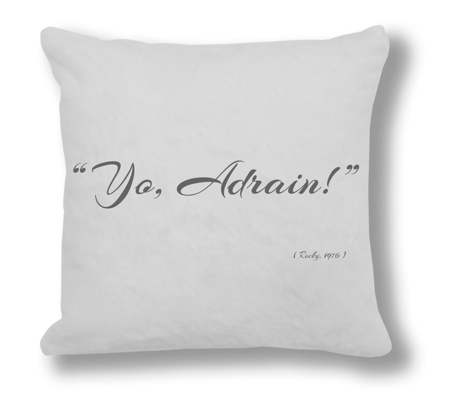 Rocky 1976 Film Quote - "Yo, Adrian!" Cushion Cover