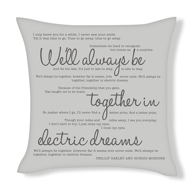 Song Lyric Inspired Cushion Covers