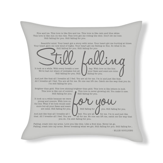 Ellie Goulding - Still Falling For you - Song Lyric Inspired Cushion Cover