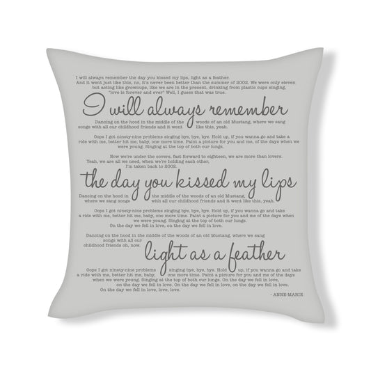 Anne Marie - 2002 - Song Lyric Inspired Cushion Cover