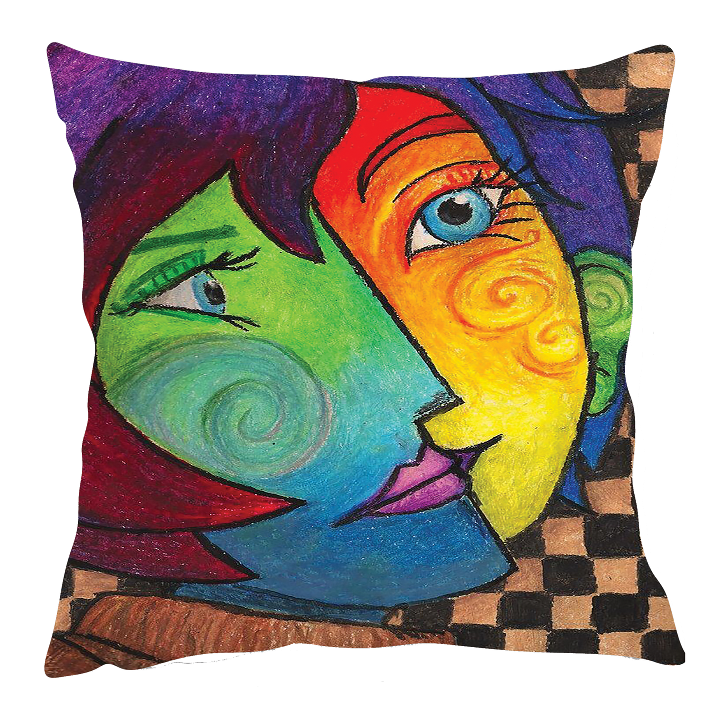 Picasso's "Cubist Portrait" Inspired Cushion Cover