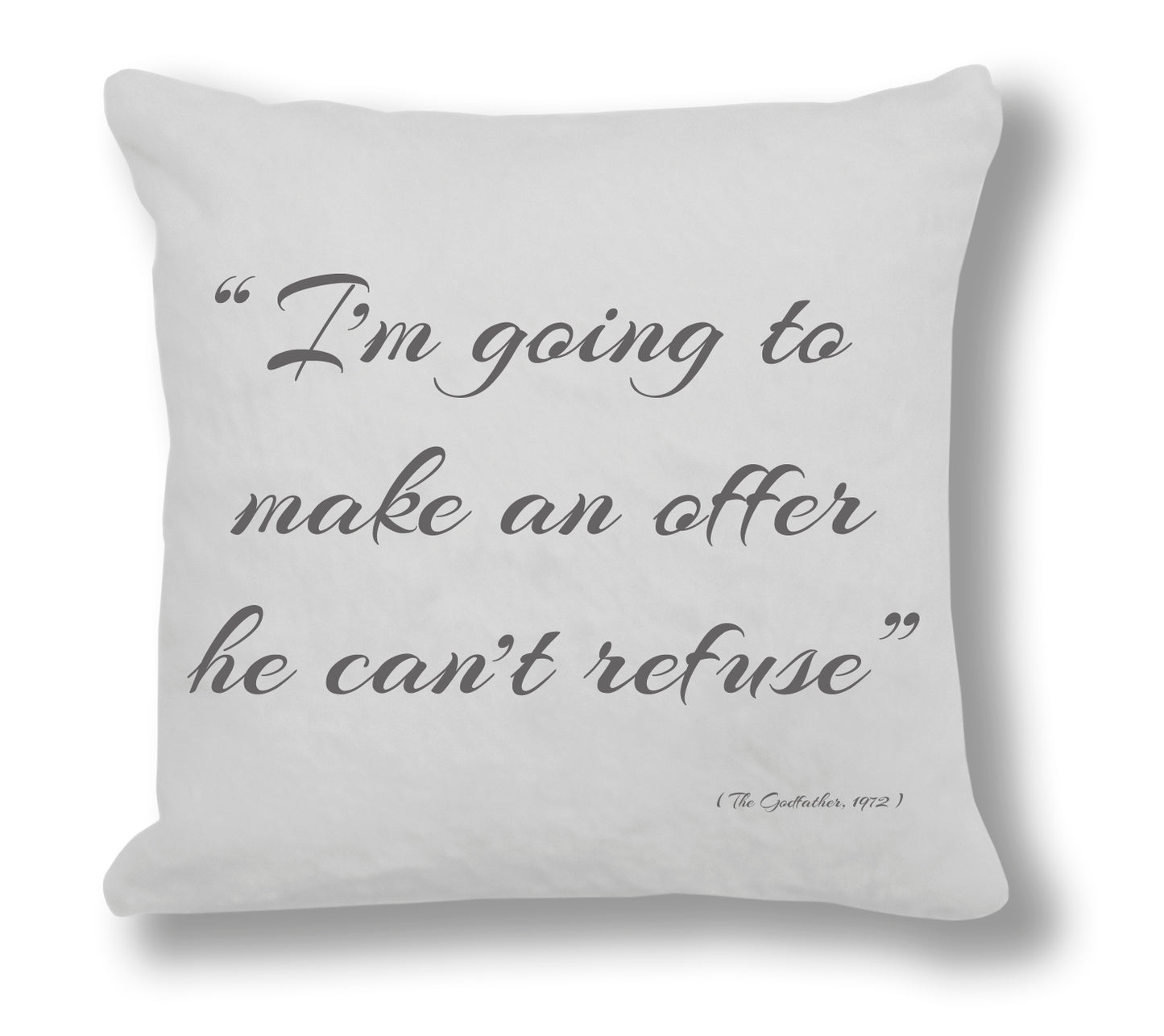The Godfather 1972 - "I'm going to make an offer he can't refuse" Cushion Cover