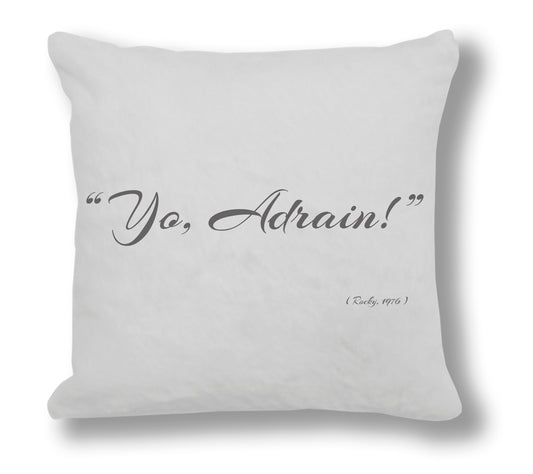 Rocky 1976 Film Quote - "Yo, Adrian!" Cushion Cover